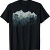 Mountain Nature Hiking Wildlife Trees Outdoor Forest Camping T Shirt Vintage Breathable Comfortable Versatile Casual