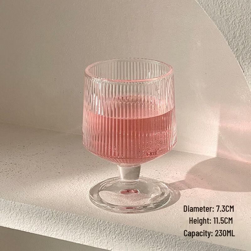 LISM Striped Short-Stem Sake Glass