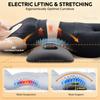 3-in-1 Electric Lumbar Support Pillow with Heat,Vibration &Traction,Waist Relief Waist Support Back Pillow Waist Protection Pad