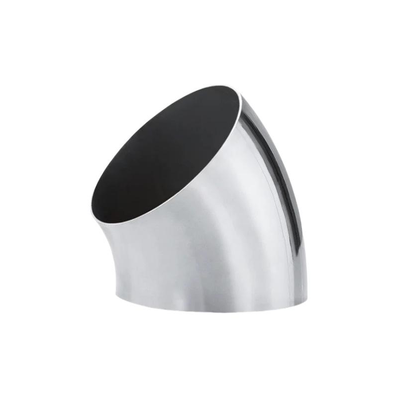 Adaptador de Codo de Pasamanos de Acero Inoxidable a 45° - Codo de Soldadura de Escape Anticorrosión
