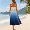 Rückenfreies Kleid Maxikleider Spaghettiträgerkleid Strandkleid Urlaubsoutfits Für Damen Ärmelloses Sommer-Stil