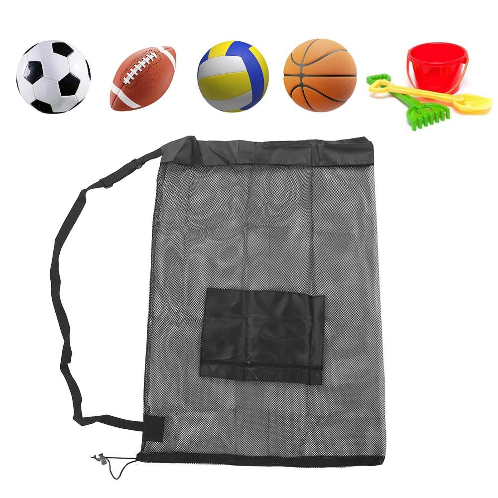 Large Capacity Sports Ball Bag Mesh Mesh Sports Equipment Bag Basketball