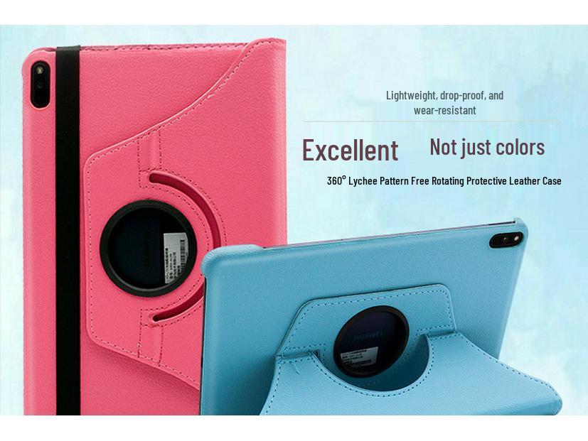 Honor Tablet V6/MatePad Pro Rotating Leather Case - Fits 10.4"/10.8" Models BAH3MRX-W09