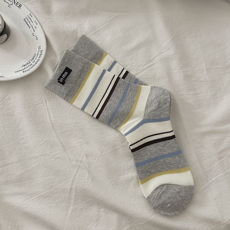 Winter Socks Cartoon Puppy Bow Wool Socks Cute Warm Socks Stacked Socks
