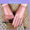 Leather White Genuine Ladies Gloves Hand Warmer Driving Cycling Windproof Guantes Sheepskin Split Finger Luxury Gloves