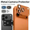9H HD Armor Camera Lens Protector For IPhone 17 17 Air 17 Pro 17 Pro Max Aluminum Metal Ring Lens Tempered Glass Film Case Cap