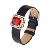 Jewelry Copper Bottom Gold-Plated Simulation Red Corundum Square Wrist Women'S Set 12 * 16-12 * 14