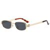 European and American fashion new small frame square sunglasses high sense metal trend street sunglasses Spice girl personalized glasses