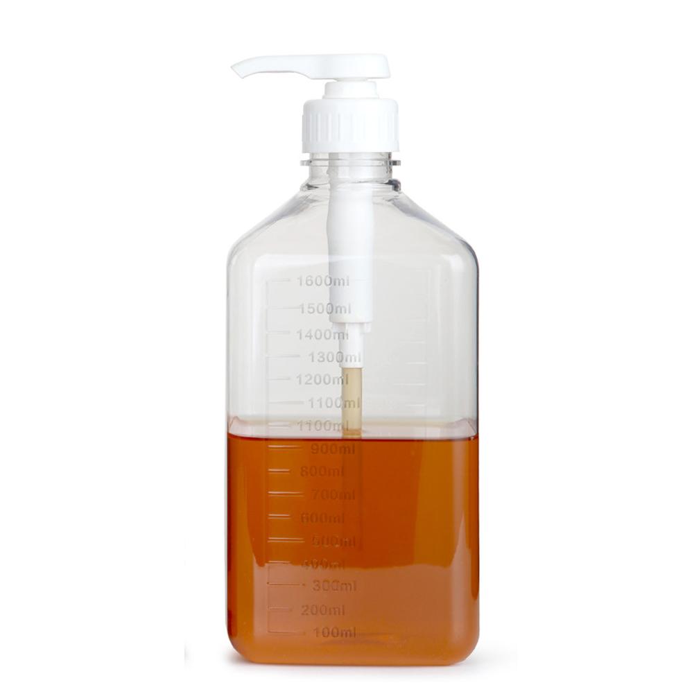 

1600ml Simple Press Pump Bottles Empty Syrup Ketchup Sauces Condiment Containers Squeeze Bottle