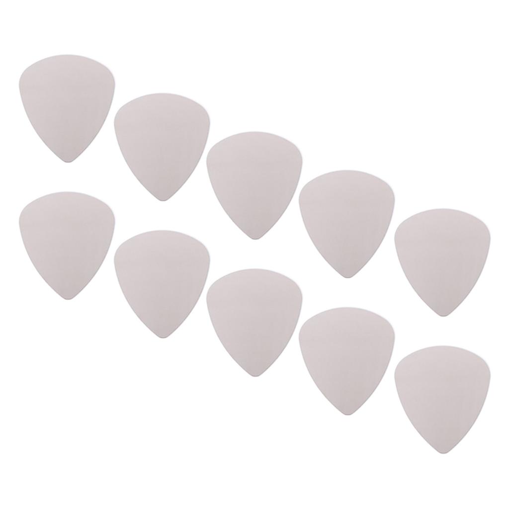 10Pcs Bright Sounds Metal Guitar Plectrums Stainless Steel Guitar Picks Electric Guitar Bass Picks Plectrum Guitar Part