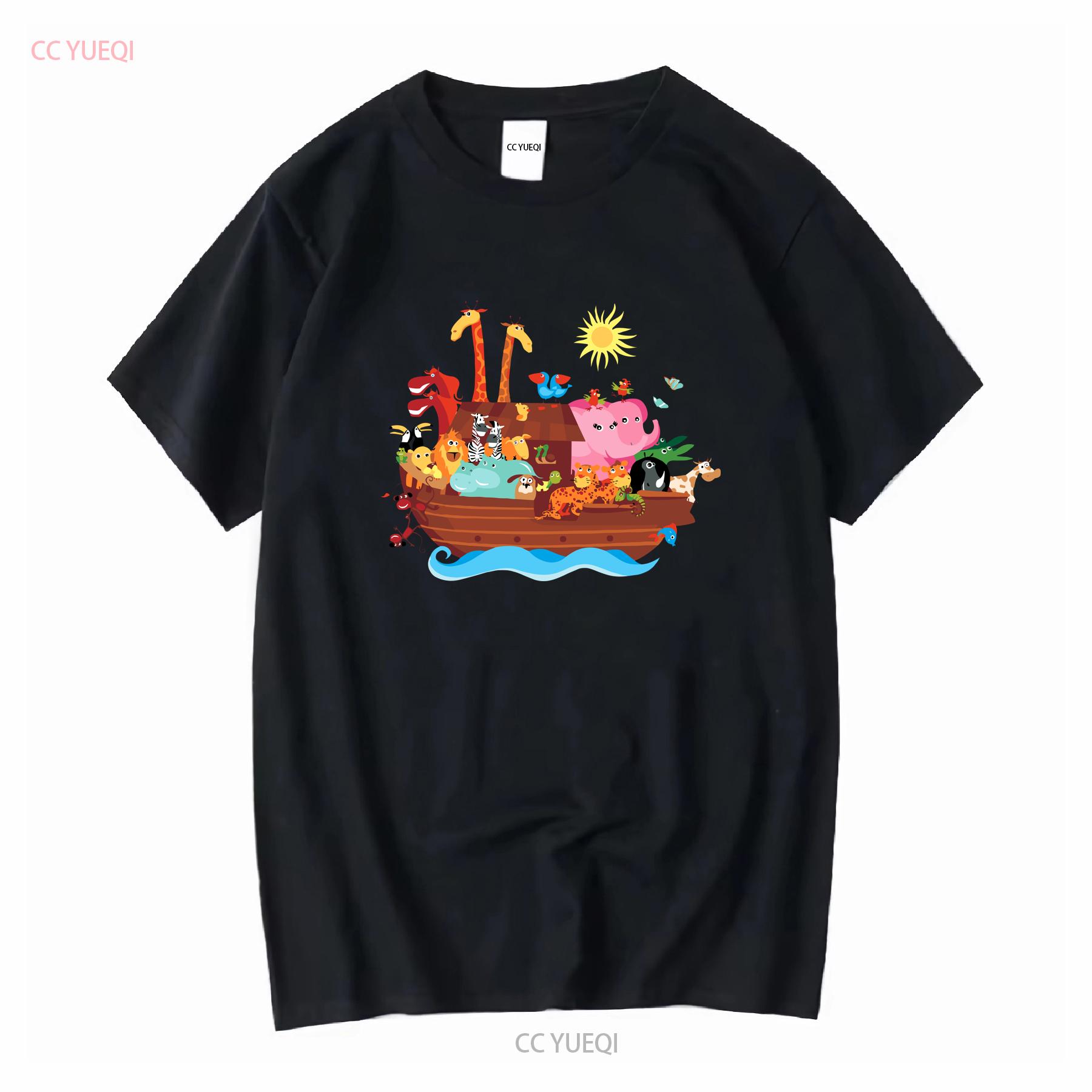 

Inktastic Animal Ark Bible Story Christian Baby T Shirt Animals Noah Cute Ship long or short sleeves vintage Washed Versatile 4XL