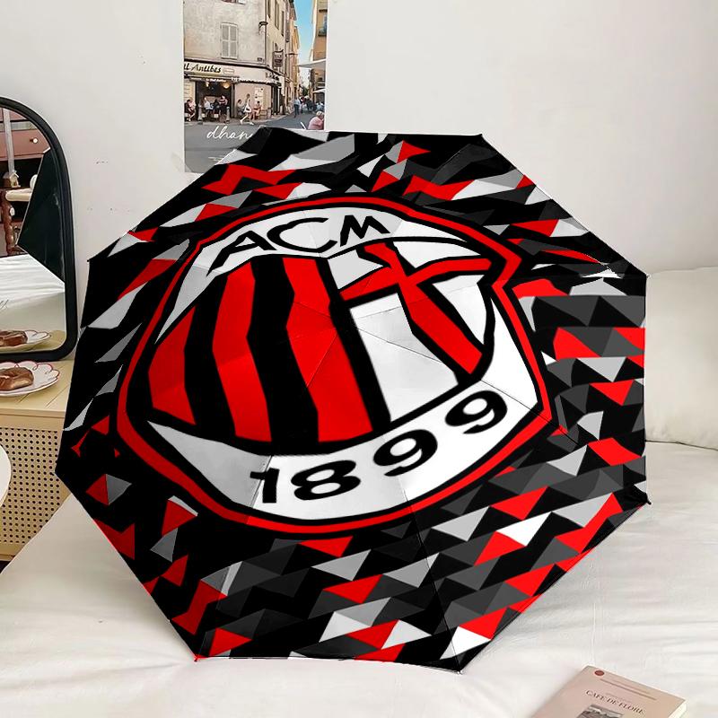Ac Football Club Umbrella 8-Frame for Travel, camping, Casual Lightweight Portable Umbrella, Essential for every family Holidays Gift
