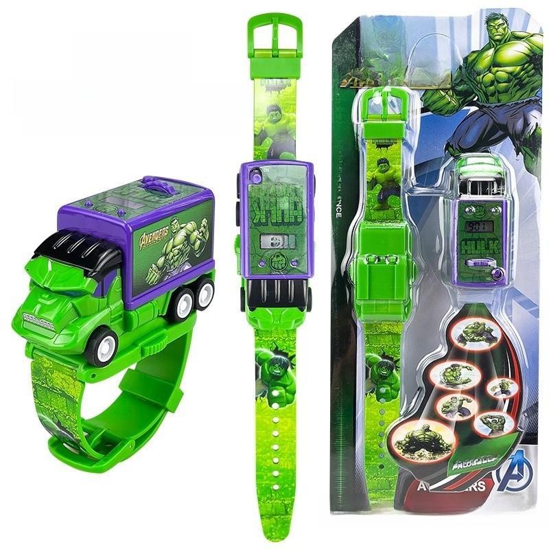Reloj de Proyección Electrónico de Juguete para Niños de Spider Man Con Pantalla de Hora Para Juego Interactivo