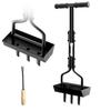 Manual Lawn Aerator Lawn Aerator Garden Tool with Cleaning Tool Grass Aeration Gardening Tool T-shaped Handle for Lawn Yard Care