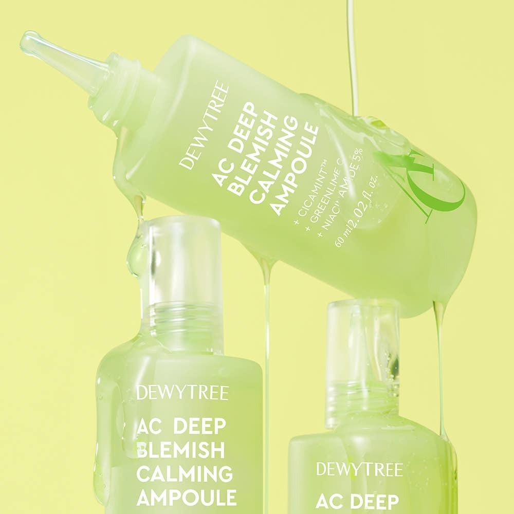 Dewytree AC Deep Calming Ampoule Set 60ml + Pads 3P Soothing Blemish Care