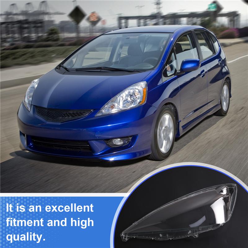 Headlight Cover For Honda Fit 2008-2010 Lamp Shade Headlight Lens For Fit Transparent Lens Cover Left