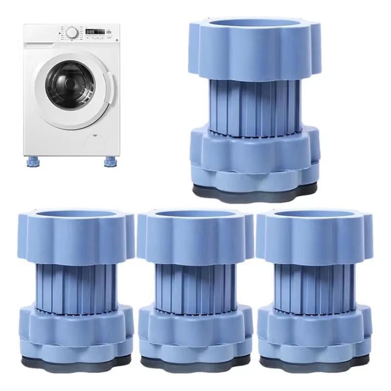 4pcs Universal Adjustable Height Washing Machine Foot Pads Anti Vibration Refrigerator Base Fixed Non-Slip Pad Support Stands