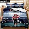 Football Duvet Cover Set Soccer Goal Soft Bedding Set Polyester Sports Competitive Theme Full Queen King Size Quilt Cover