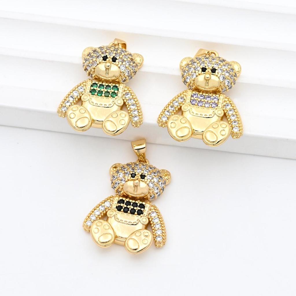 Collana con Orsetto Carino Europeo per Clavicola - Stile Hip Hop per Donne