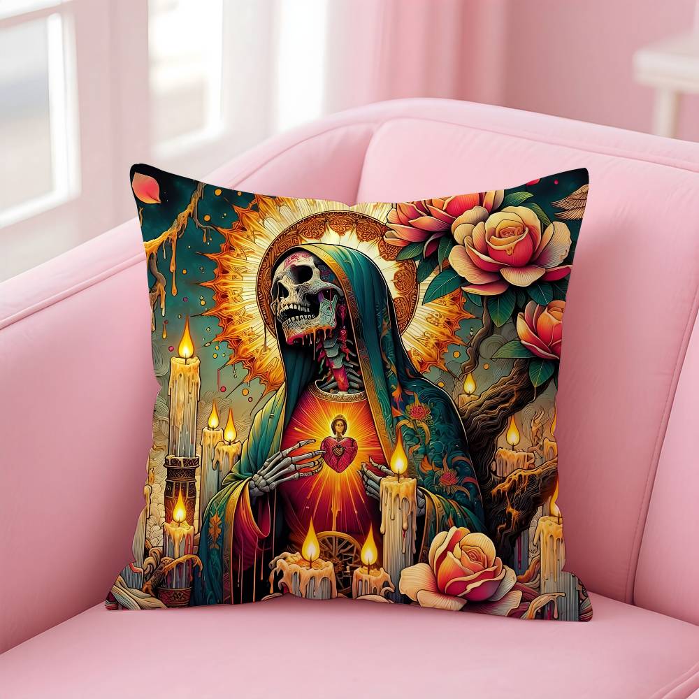 Anime Tag der Toten Kissenbezug Komfort Sofa Bett Seidig Elegant Verdeckter Reißverschluss Benutzerdefinierte Dekorative Kissenhülle