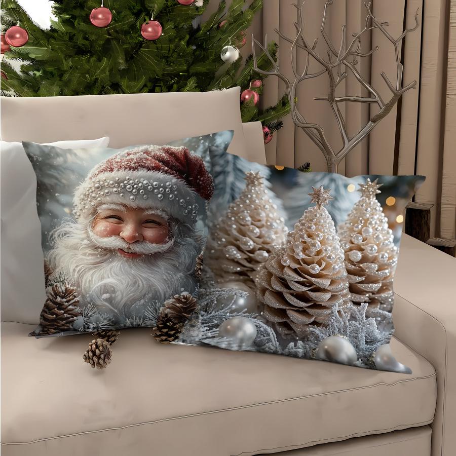 Christmas Pillow Cover Pillow Cover Without Core Home Decoration Sofa Cushion Living Room Bedside Pillow