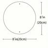Vintage 8 Inch Round Metal Wall Sign, Waterproof Decorative Poster for Home Cafe Bar
