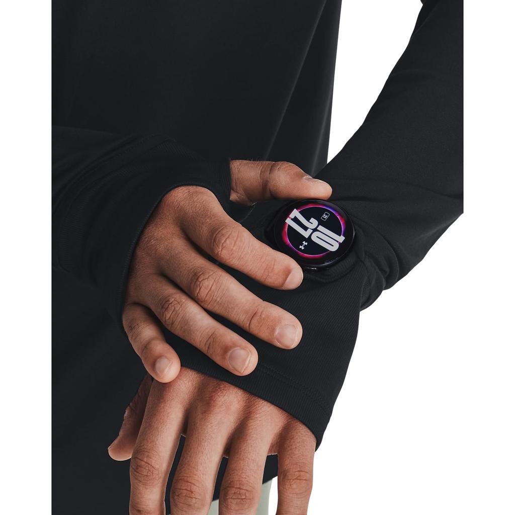 QUALIFIER RUN 1 4 ZIP Black Black Reflective MD [Under Armour]