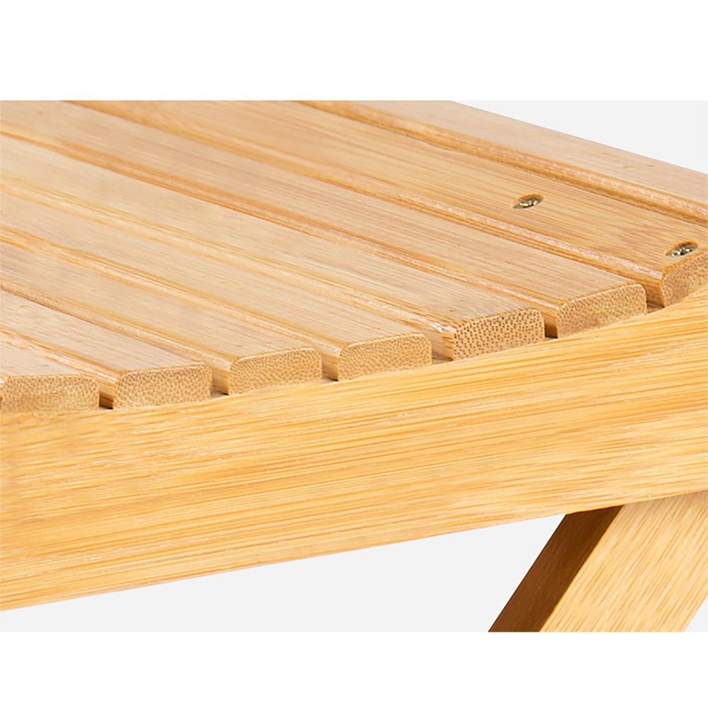Log Color Folding Stool Square Shape Small Stool Stable Portable Seat Camping Activity