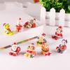 Adorable Diy Christmas Animal Resin Mini Landscape Decorations For Home Gardens