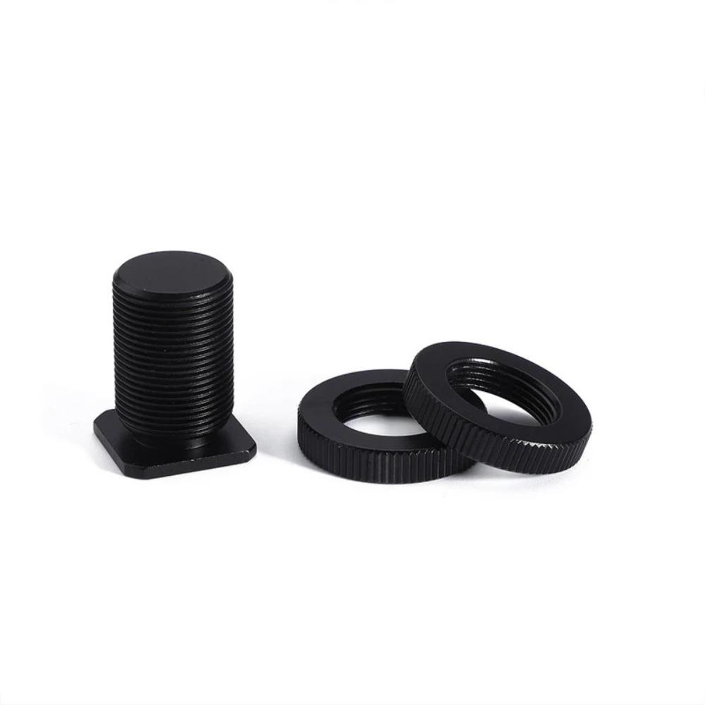 Metal Hot Shoe Mount Adapter 5/8-27 Male to 1/4 3/8 M6 Female Thread Screw Microphone Holder Converter for Mic Stand DSLR Camera Photography Accessory