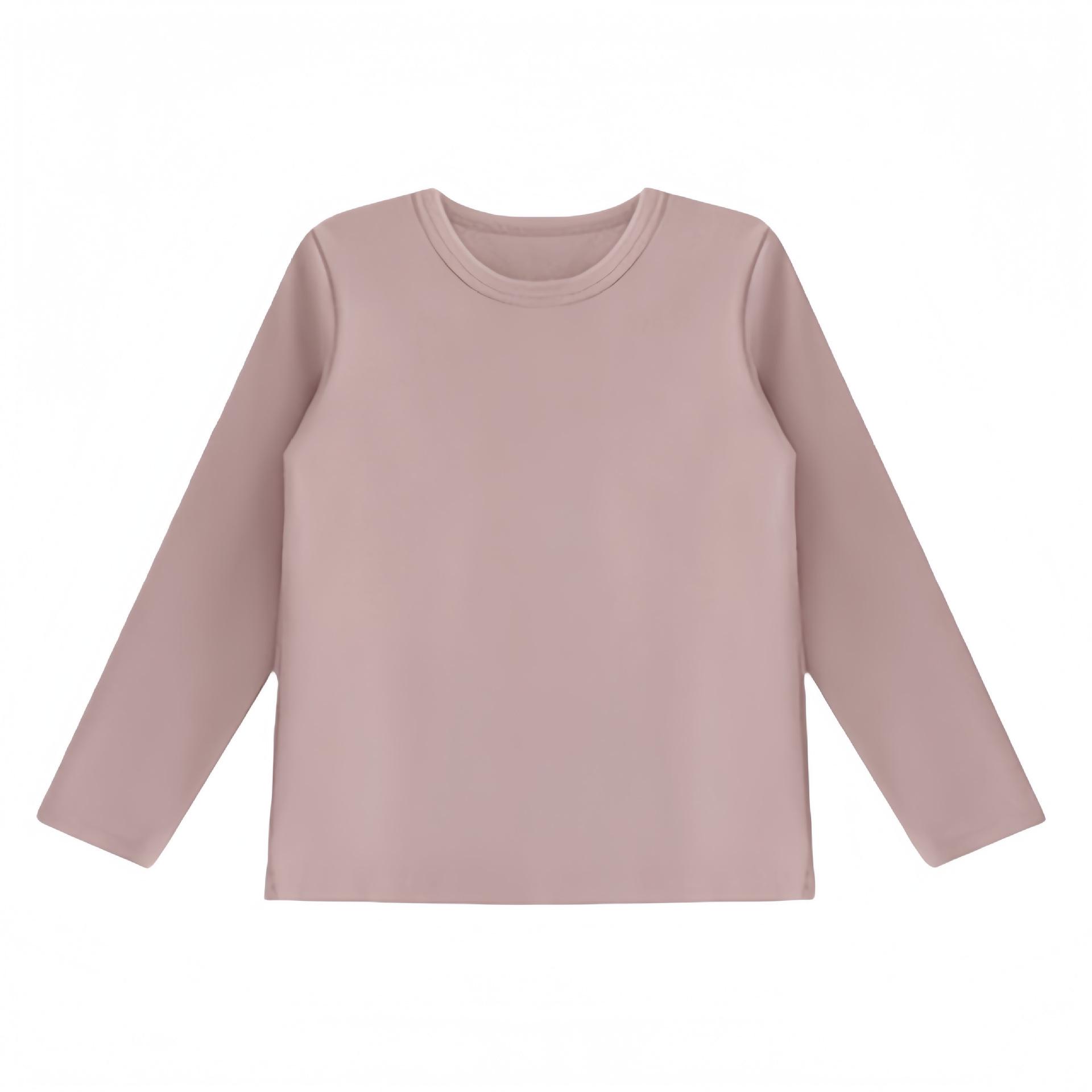 

Дитячий топ з довгим рукавом - Базовий шар - Однотонна біла або чорна футболка зі 100% бавовни для хлопчиків та дівчаток, для весни/осені 120 cm