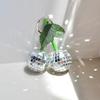 WTEMPO Green Leaves Cherry Shaped Keychains Mini Disco Balls Keychains Car Key/Door Key/Bag/ Backpack Keychain Pendents Festive Home Decor Ornaments