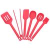 Kochutensilien 6 STÜCKE Lebensmittelqualität Silikon Wärmeisolierung Verbrühungsschutz Löffel Spatel Pinsel Schaufel Zange für Küche