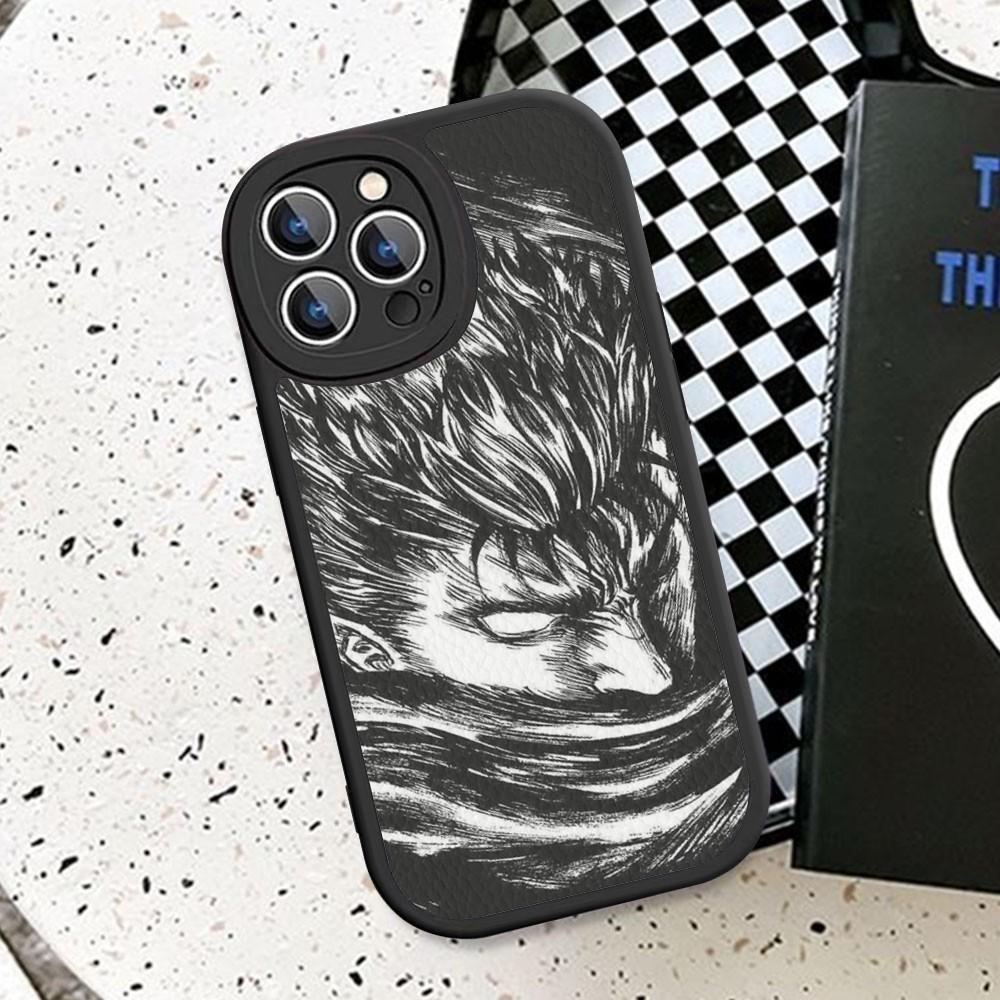 Anime Berserk Phone Case Hard Leather For IPhone 16 15 14 13 12 Mini 11 14 Pro Max Xs X Xr 7 8 Plus Fundas