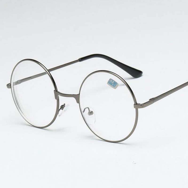 

Round Shape Spectacles Woman Male Spectacles Retro Myopia Optical Metal Framesds 1.56 index lens Prescription Eyeglasses -1.0 -1.5 -2.0 to -6.0 Myopia -2.5