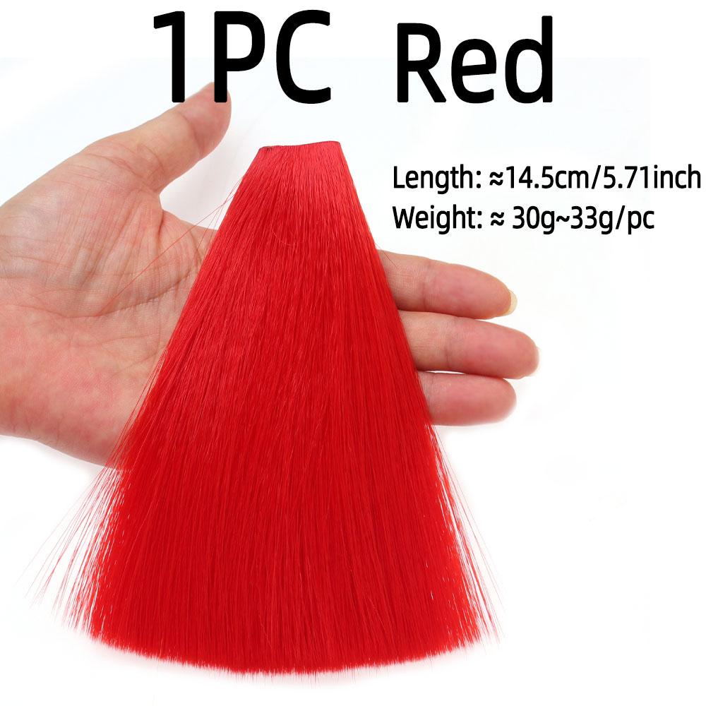 1ks syntetické umělé vlákno Bucktail vázací materiál pro nymfy Streamery Mayflys Jigové návnady Návnady pro mořský rybolov
