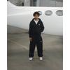 Tuta Jogger con Felpa con Cappuccio e Zip Oversize Unisex Streetwear Casual Abbigliamento Sportivo Uomo Donna