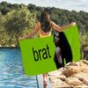 Sänger c-Charli XCX Brat Handtuch Schnelltrocknende Strandhandtücher Sind Geeignet Für Schwimmbäder Camping Yoga Und Das Fitnessstudio