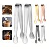 304 stainless steel ice tongs, sugar cube tongs, thickened 11cm, burr-free food tongs, towel tongs, ice tongs, ice bucket tongs