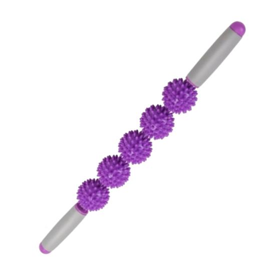 Massage-Rollenstab mit 3/5 Noppenbällen, Faszien-Muskel-Cellulite Tiefengewebs-Massagegerät, Massagegerät für Muskelkater, Nacken, Bein, Rücken
