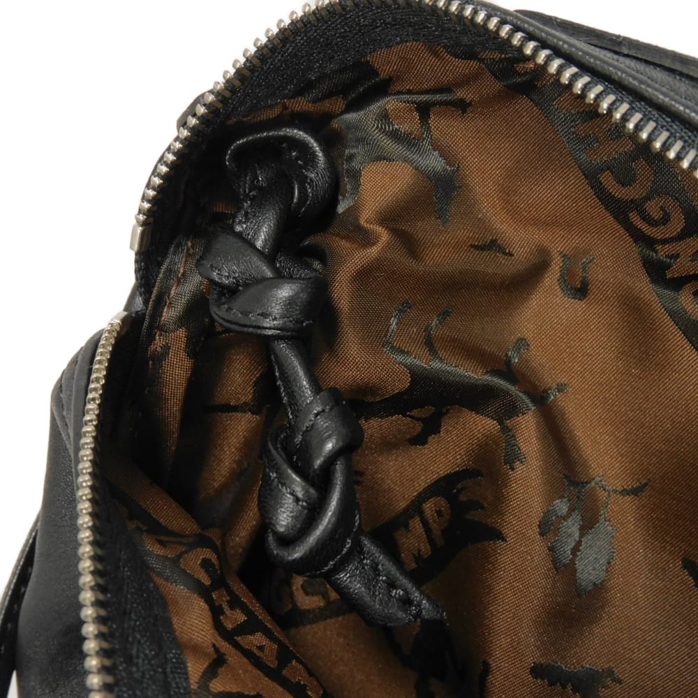 Used Le Pliage Cuir Crossbody Bag 12768 1061737FS 7921 Pochette with Horse Embossing Black Unisex from Japan AUTHENTIC