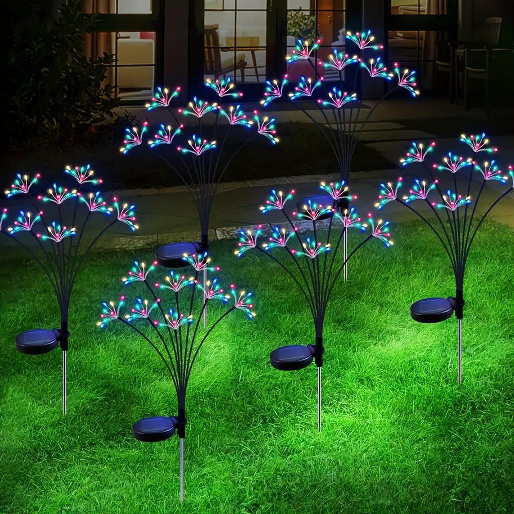 Solar powered fireworks light 60/80/100LED fairy light suitable for Christmas, New Year, winter festivals, camping, garden, wedding, party