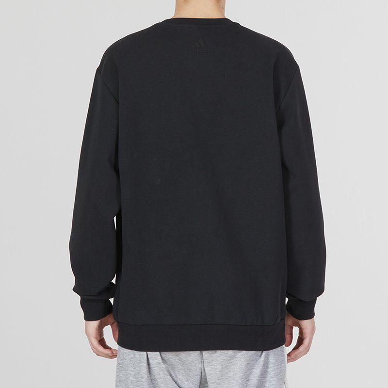 adidas Sweatshirts Men's Black Crew Neck Moderate Regular HY5828