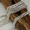 Sterling Silver 925 Cuban Link Thick Double Cuban Silver Thick Necklace Thick Cuban Link Chain Cuban Silver Chain [100-point market] Necklace, Men's