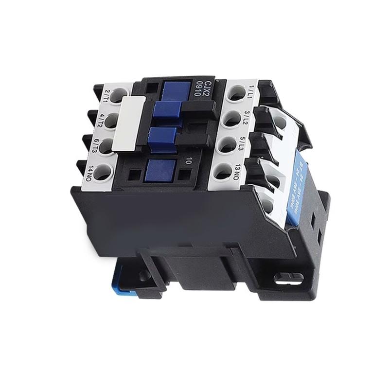 ABKP-CJX2-0910 3 Phase 3-Pole NO AC Contactor 220V Coil Voltage Din Rail Mounting 9A Current Capacity Normally Open