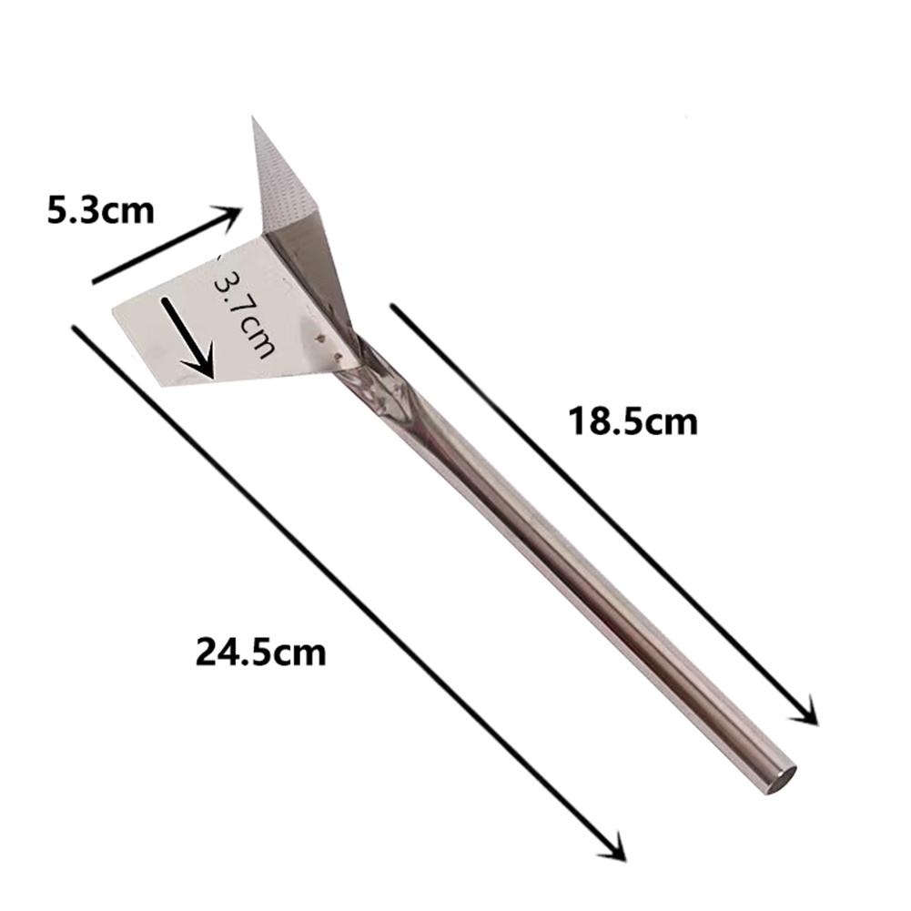 1pc Outdoor Corner Trowel Stainless Steel Garden Metal Handle 90 Degree Drywall Outdoor Corner Trowel Hand Tool