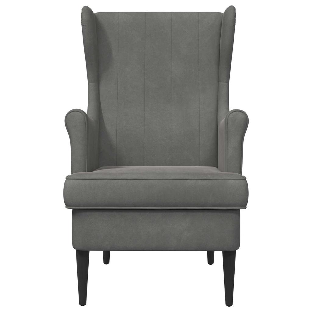 Armchair Dark Grey Velvet