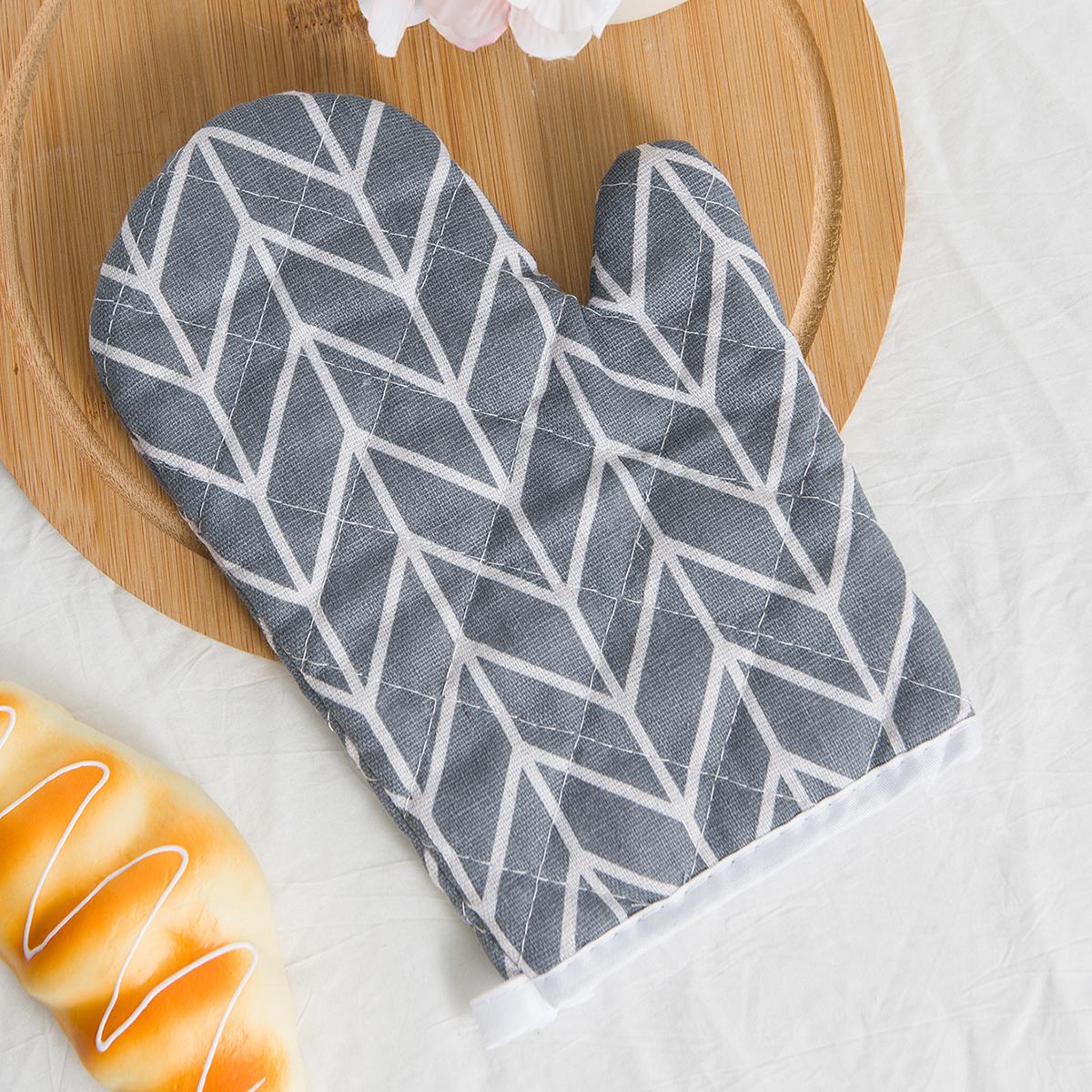 1PC cotton and linen baking microwave oven heat proof gloves Kitchen baking tools for oven heat proof gloves