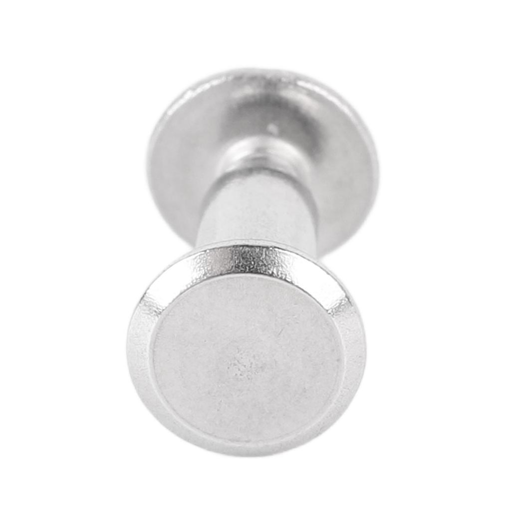 100 Sets Rivet and Screw M2.5 Stainless Steel Flat Round Hd Rivet Studs for Clothing Decoration Lther Crafts