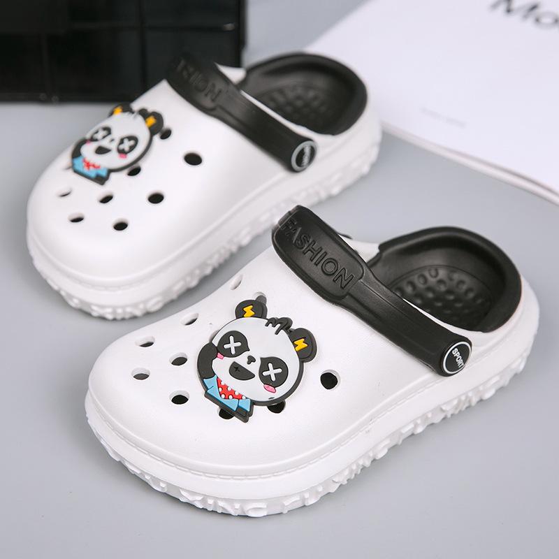 Children's Sandals Summer Baotou Boys and Girls Slippers Zhongtong Hole Shoes Breathable Children's Beach Shoes Classmates